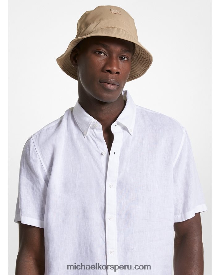 Z48V3366 caqui hombres Michael Kors sombrero de pescador tejido con logo