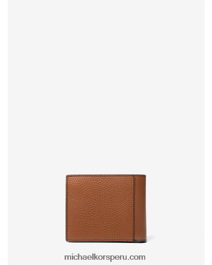 Z48V3222 equipaje hombres Michael Kors billetera de cuero cobrizo