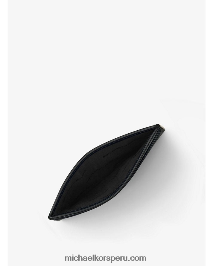 Z48V3243 Armada hombres Michael Kors tarjetero alto harrison de piel de grano cruzado