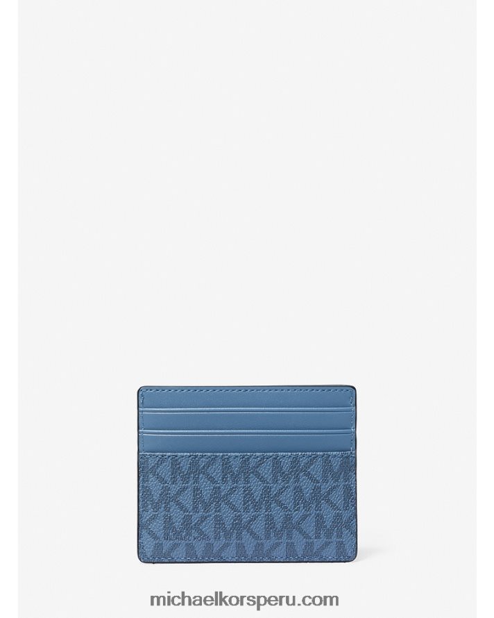 Z48V3267 mezclilla multi hombres Michael Kors tarjetero alto cooper con logo gráfico