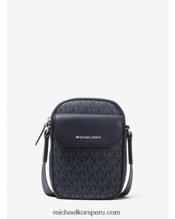 Z48V3183 admrl/plazul hombres Michael Kors bolsa crossbody con logo de hudson