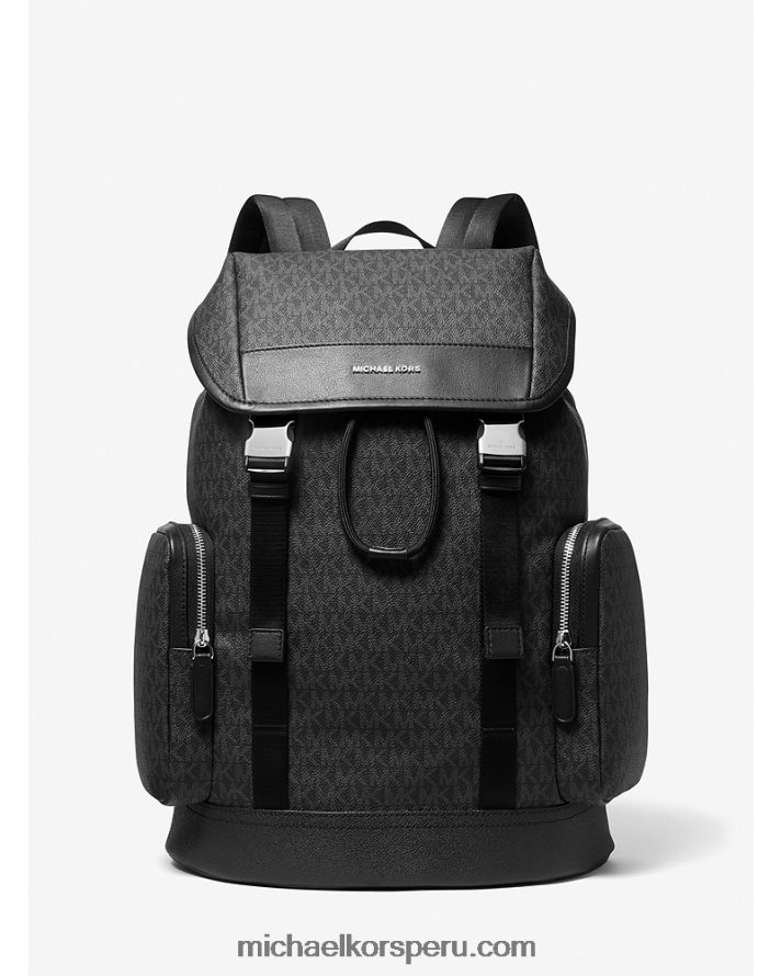 Z48V3163 negro hombres Michael Kors mochila con logo