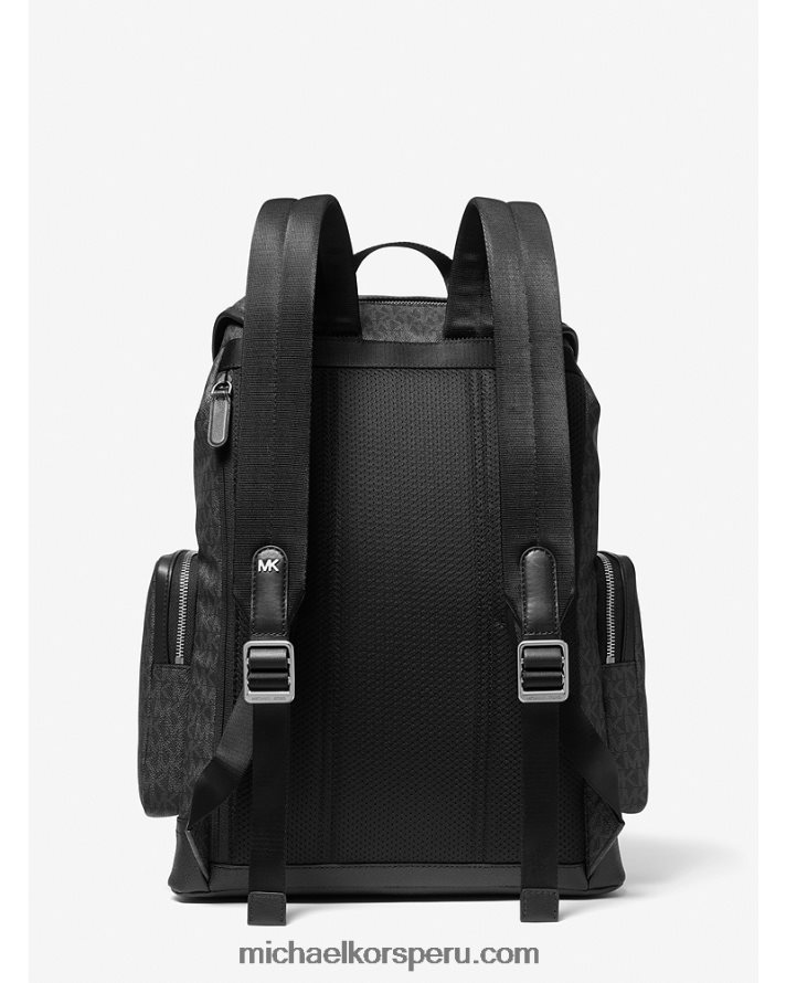 Z48V3163 negro hombres Michael Kors mochila con logo