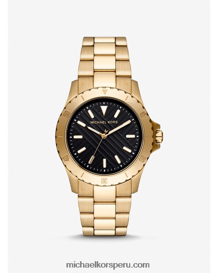 Z48V3277 oro hombres Michael Kors reloj everest delgado