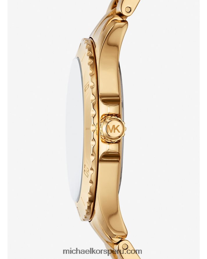 Z48V3277 oro hombres Michael Kors reloj everest delgado