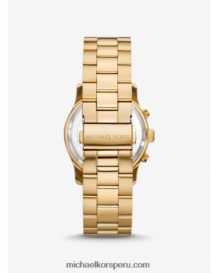 Z48V3279 oro hombres Michael Kors reloj de pista