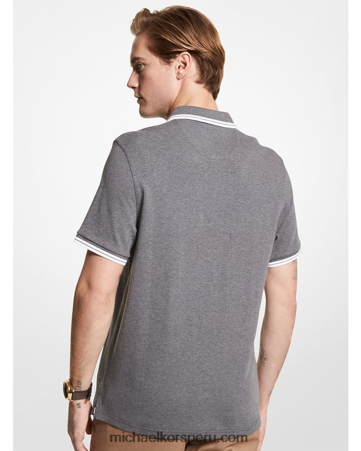 Z48V2908 jejeje hombres Michael Kors polo de algodón de greenwich
