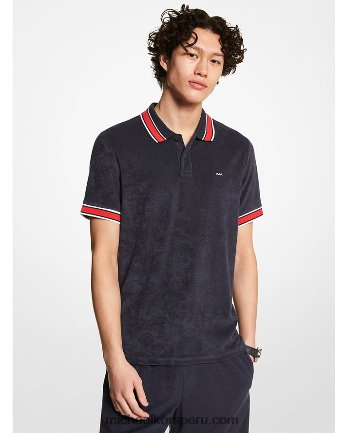 Z48V2915 medianoche hombres Michael Kors polo de felpa francesa