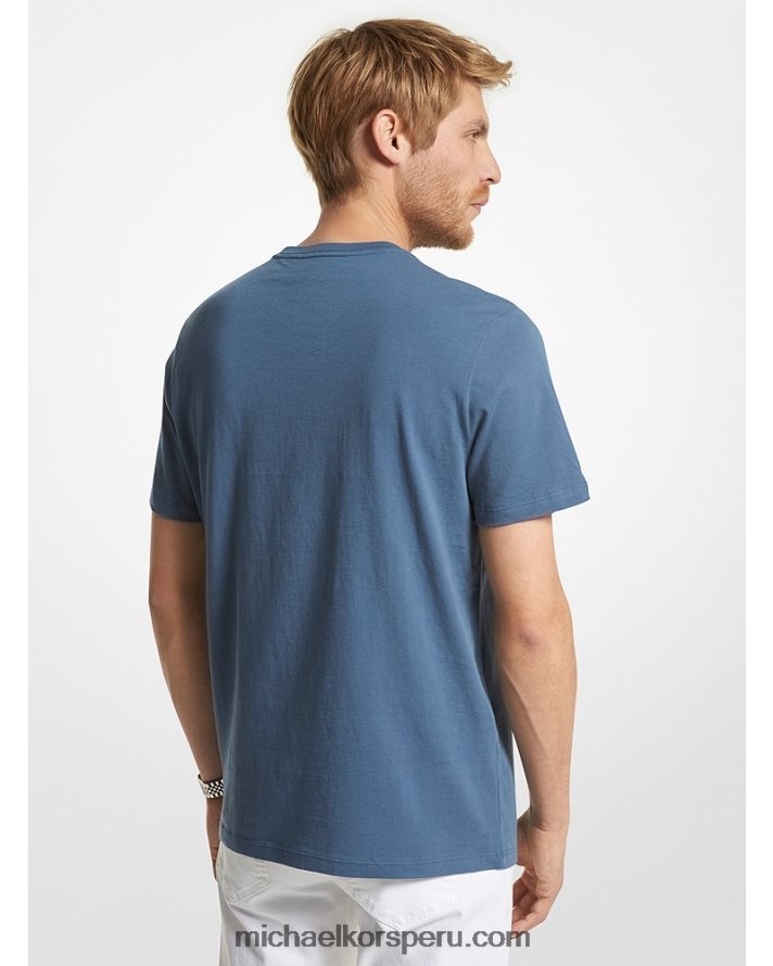 Z48V2964 cambray hombres Michael Kors playera con logo