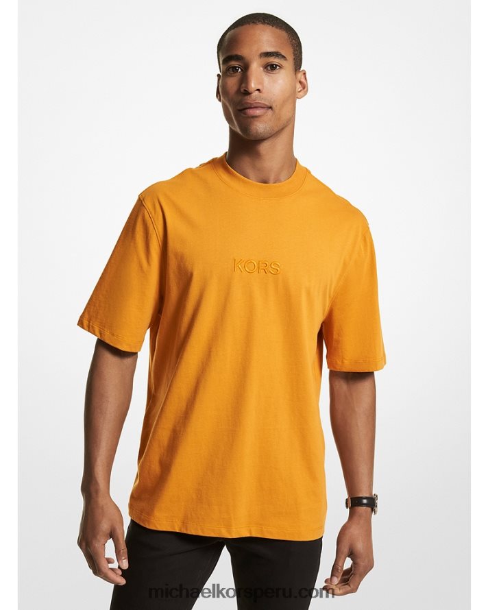 Z48V2984 maravilla hombres Michael Kors playera con logo bordado