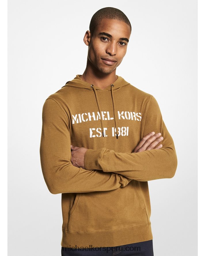 Z48V3033 cielo viejo mel hombres Michael Kors sudadera con capucha y logo