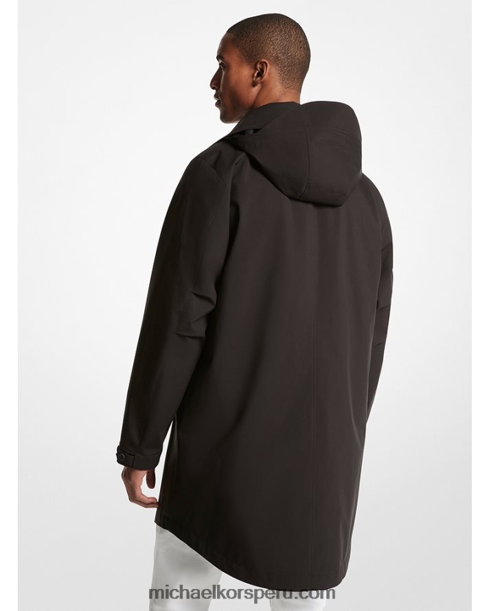 Z48V2777 negro hombres Michael Kors abrigo tejido impermeable 3 en 1