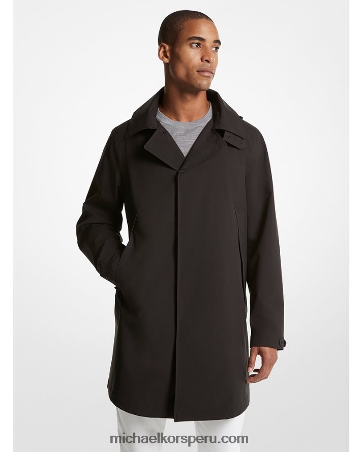 Z48V2777 negro hombres Michael Kors abrigo tejido impermeable 3 en 1