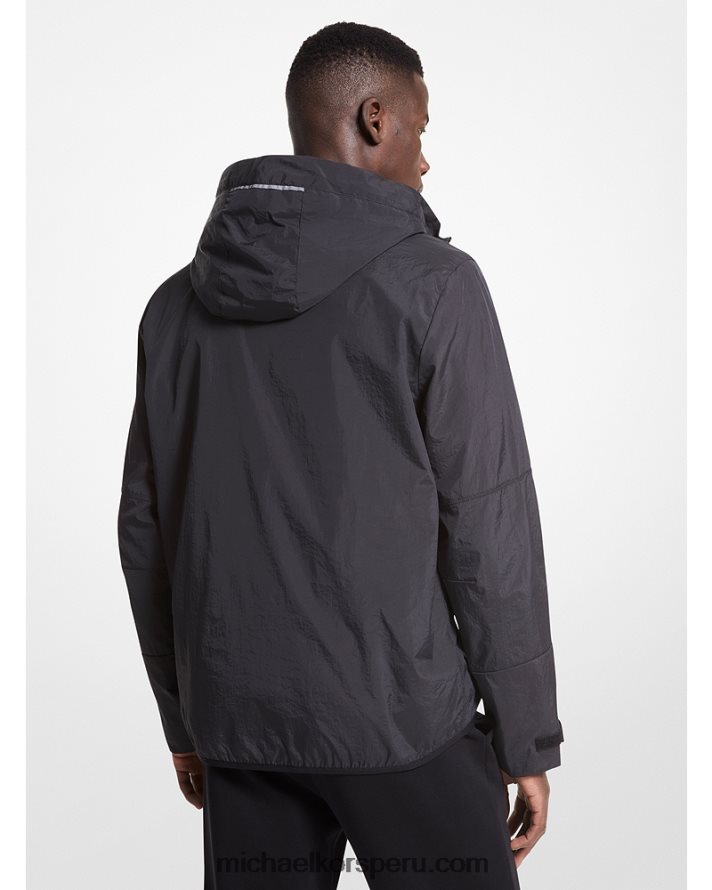 Z48V2781 negro hombres Michael Kors chaqueta cortavientos tejida