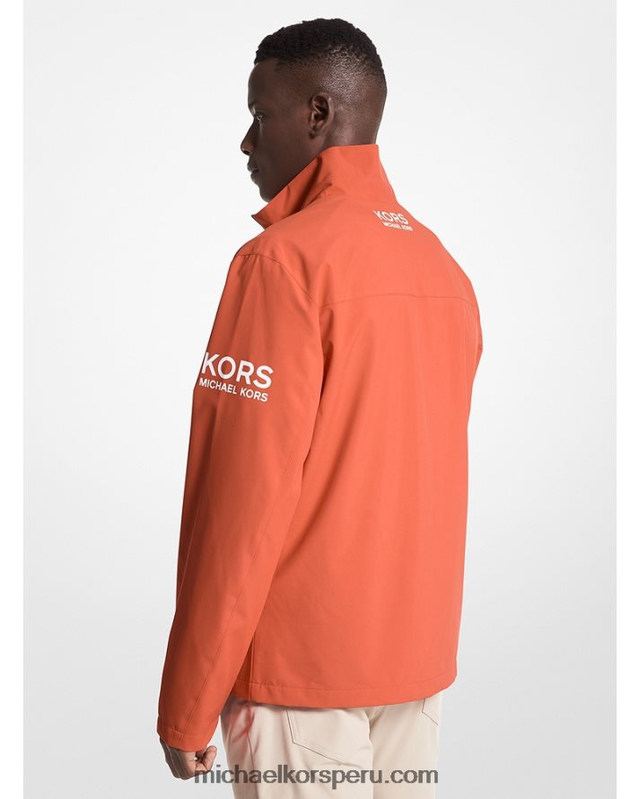 Z48V2787 especia naranja hombres Michael Kors chamarra tejida de golf
