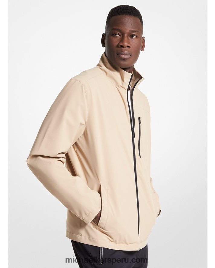 Z48V2788 caqui hombres Michael Kors chamarra tejida de golf