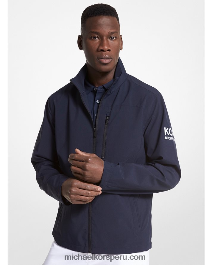 Z48V2790 medianoche hombres Michael Kors chamarra tejida de golf