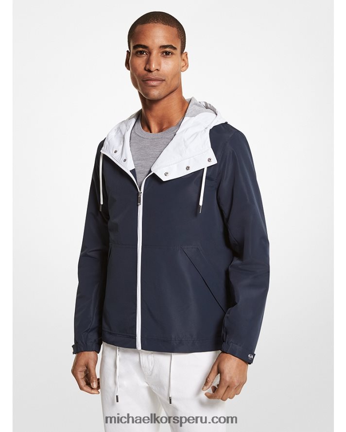 Z48V2827 azul medianoche hombres Michael Kors cortavientos durham