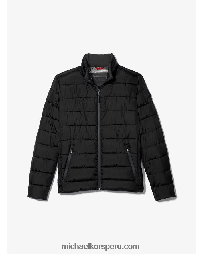 Z48V2855 negro hombres Michael Kors chaqueta acolchada acolchada