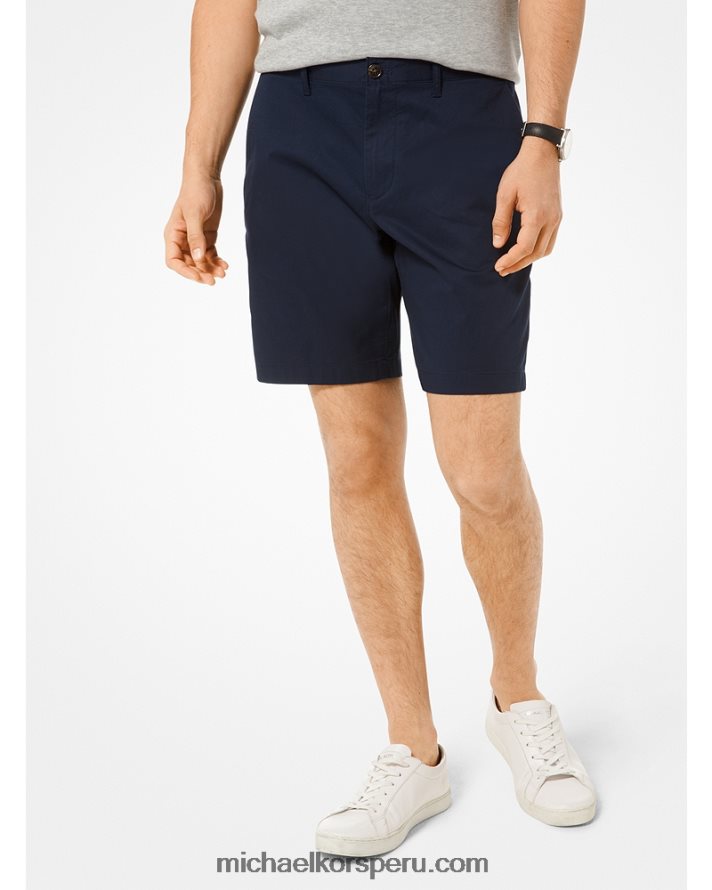 Z48V3147 medianoche hombres Michael Kors shorts de popelín lavados