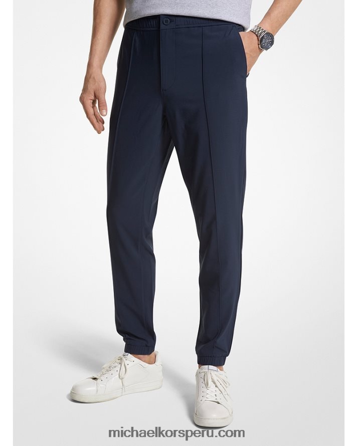 Z48V3100 medianoche hombres Michael Kors joggers tejidos con pinzas