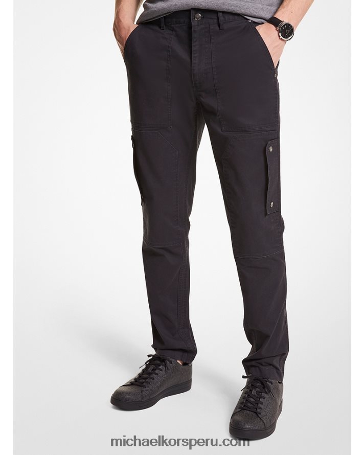 Z48V3105 negro hombres Michael Kors pantalones cargo tejidos