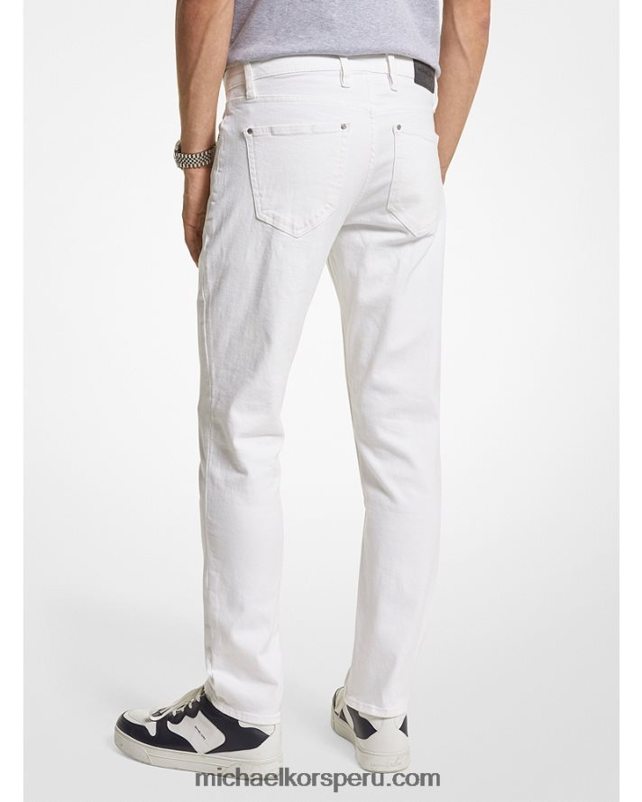 Z48V3113 blanco hombres Michael Kors vaqueros ajustados