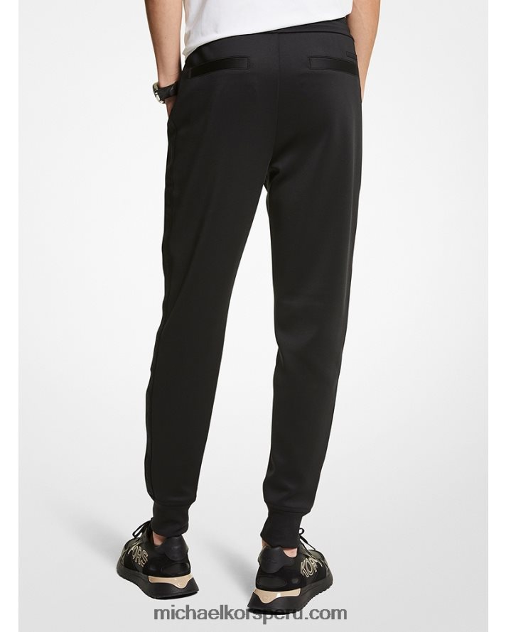 Z48V3120 negro hombres Michael Kors joggers con cinta del logo