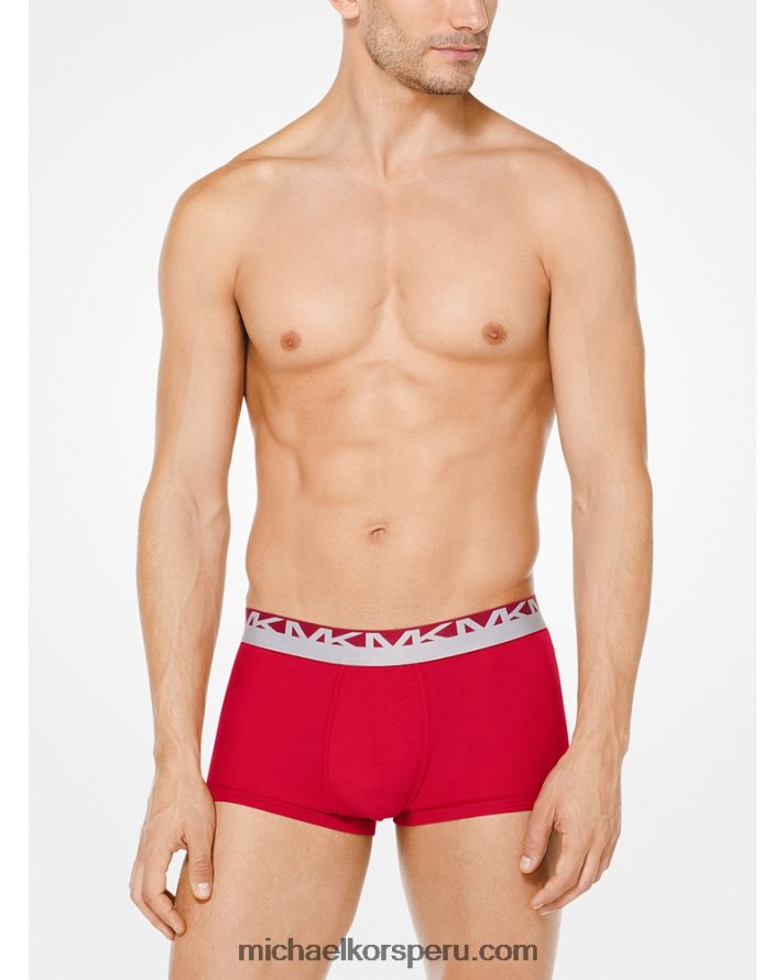 Z48V3170 cuero gris hombres Michael Kors Pack de 3 calzoncillos de algodón