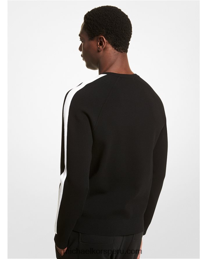 Z48V3071 blanco negro hombres Michael Kors jersey de viscosa stretch kors
