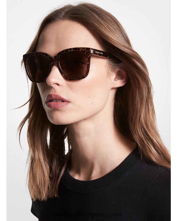 Z48V2576 leopardo mujer Michael Kors lentes de sol san marino