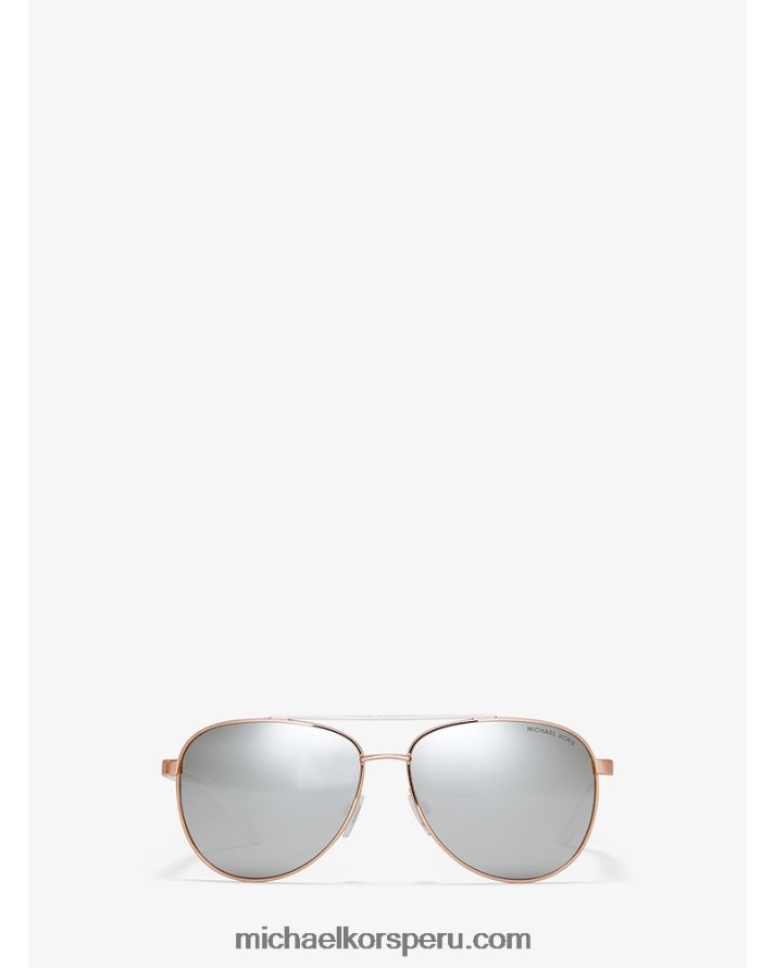 Z48V2680 destello de plata mujer Michael Kors gafas de sol hvar