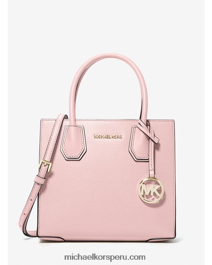 Z48V1012 rubor en polvo mujer Michael Kors bolsa crossbody mercer mediana de piel granulada