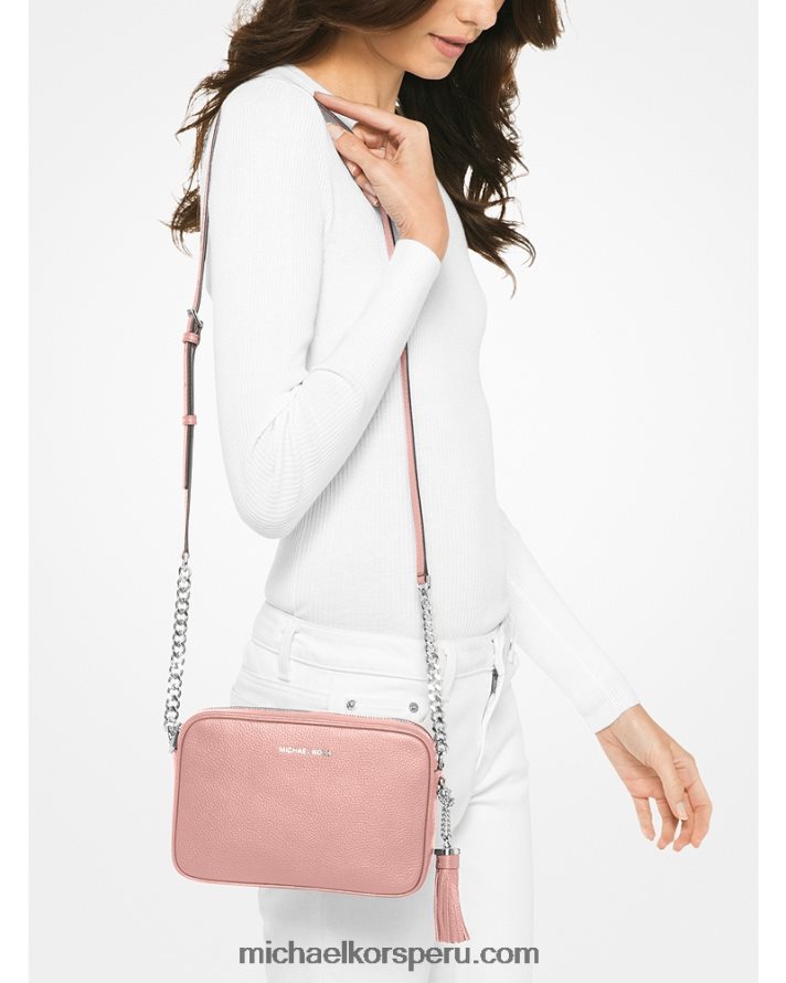 Z48V638 rosa mujer Michael Kors bandolera ginny de piel