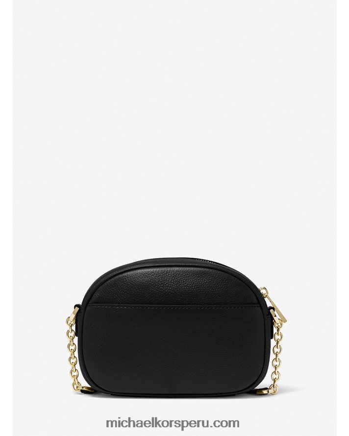 Z48V666 negro mujer Michael Kors bolsa crossbody jet set charm pequeña de piel granulada