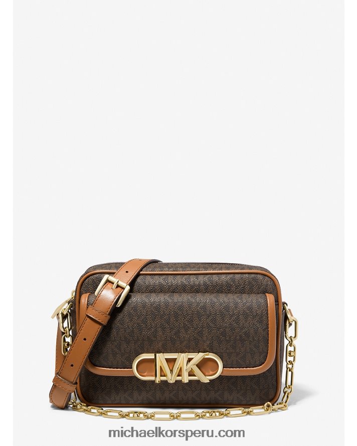 Z48V693 marrón/bellota mujer Michael Kors bolsa crossbody Parker mediana con logo