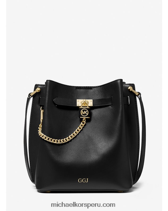 Z48V695 negro mujer Michael Kors bolso messenger hamilton legacy mediano de piel