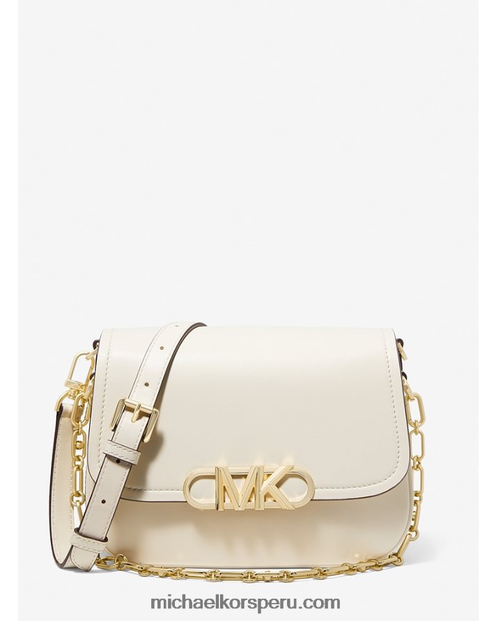 Z48V703 es crema mujer Michael Kors bolso messenger parker mediano de piel