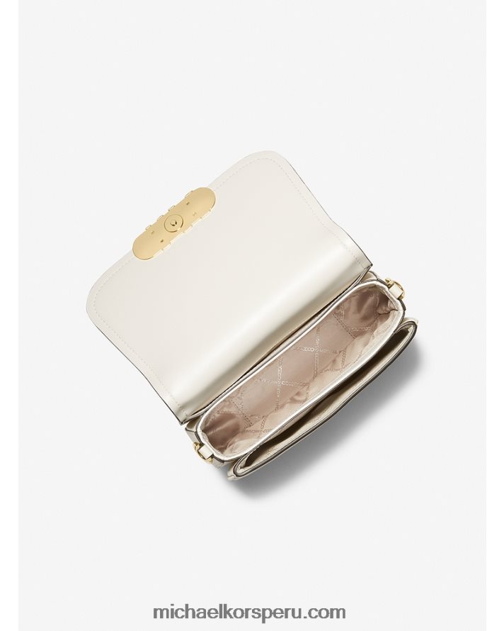 Z48V703 es crema mujer Michael Kors bolso messenger parker mediano de piel