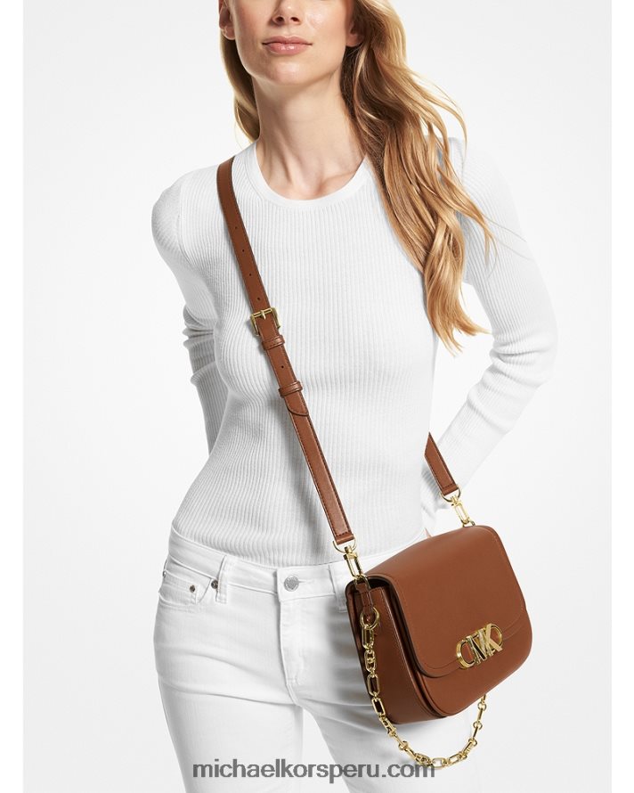 Z48V705 equipaje mujer Michael Kors bolso messenger parker mediano de piel