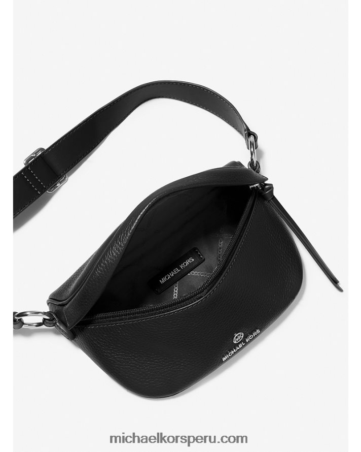 Z48V710 negro mujer Michael Kors riñonera slater extrapequeña de piel granulada