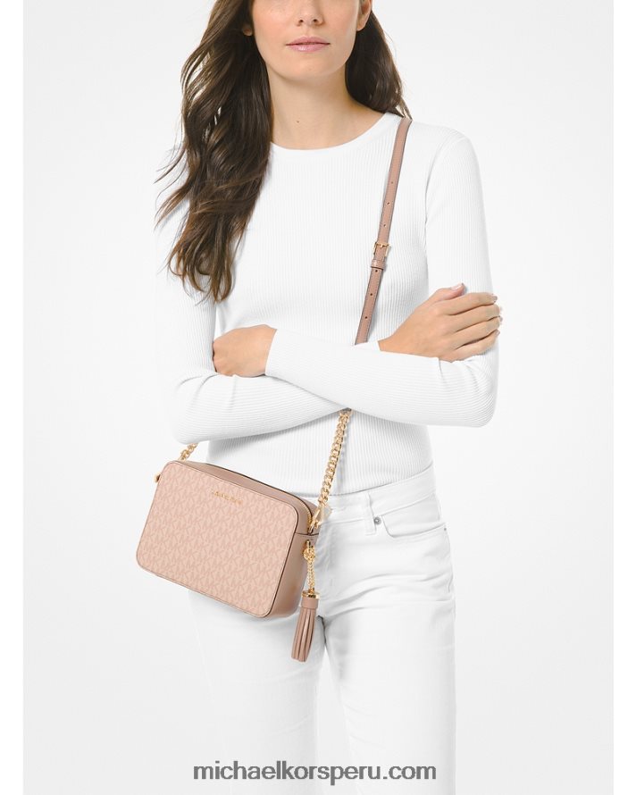 Z48V747 ballet mujer Michael Kors bolsa crossbody Ginny mediana con logo