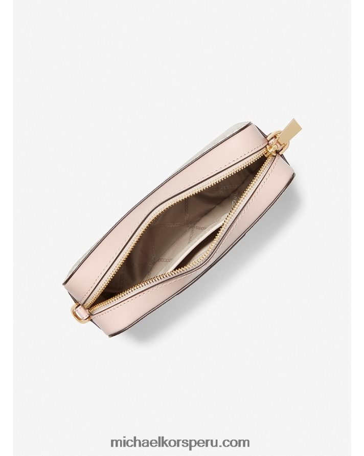 Z48V752 vainilla/rosa suave mujer Michael Kors bolsa crossbody ginny mediana con franja del logo