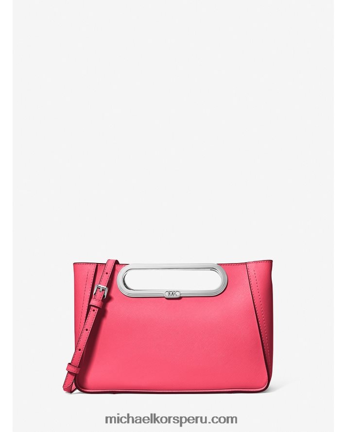 Z48V758 geranio mujer Michael Kors bolsa crossbody convertible chelsea grande de piel saffiano