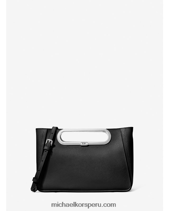 Z48V761 negro mujer Michael Kors bolsa crossbody convertible chelsea grande de piel saffiano