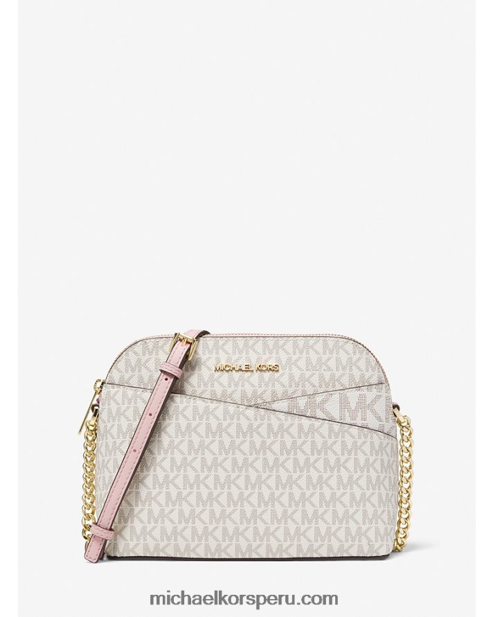 Z48V773 pwd blshmlt mujer Michael Kors bandolera jet set travel mediana con cúpula del logo