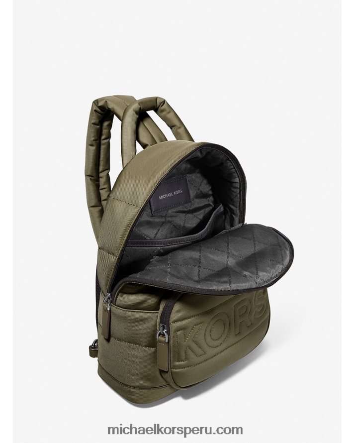 Z48V785 aceituna mujer Michael Kors riñonera kent de nailon reciclado acolchado
