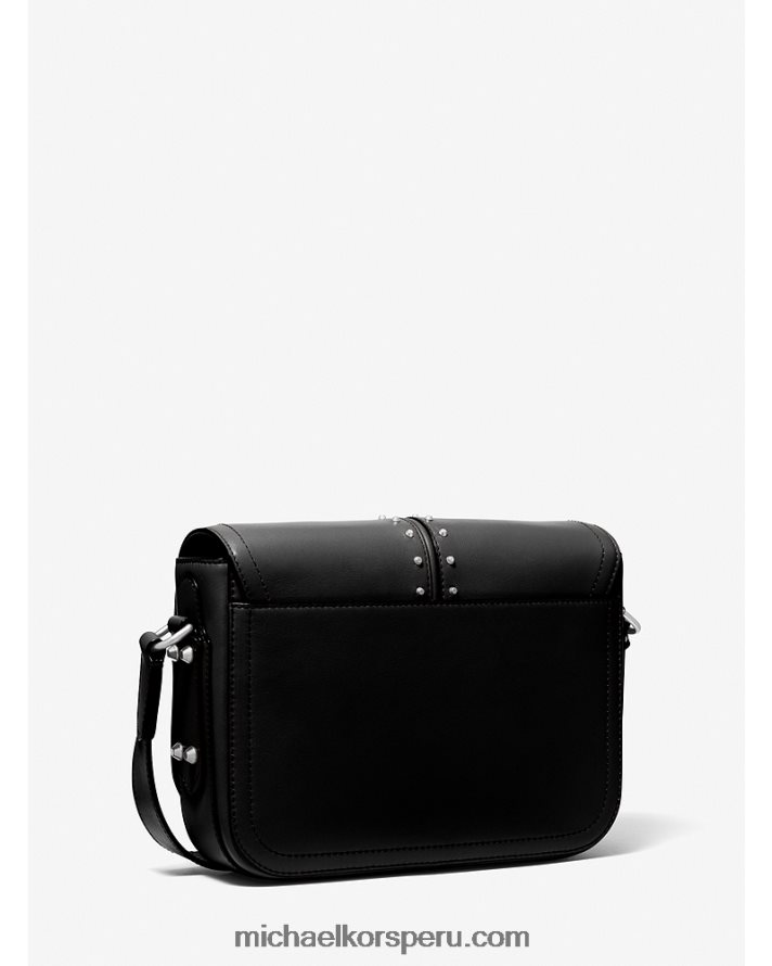 Z48V786 negro mujer Michael Kors bolso messenger astor mediano de piel con tachuelas
