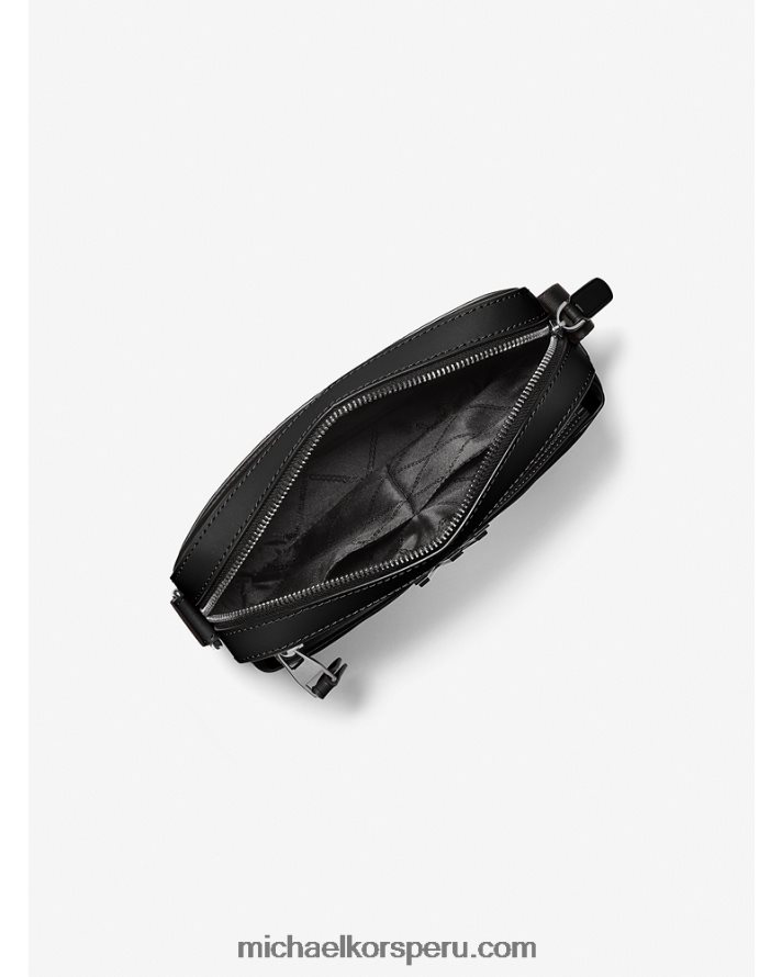 Z48V795 negro mujer Michael Kors bolsa crossbody utilitaria hudson de piel granulada