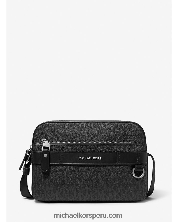 Z48V799 negro mujer Michael Kors bolsa crossbody utilitaria con logo hudson